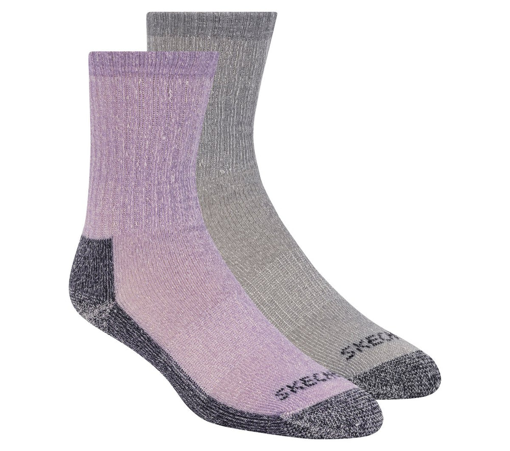 Skechers 2 Pack Women's Crew Wool Socks - Women|Clothing