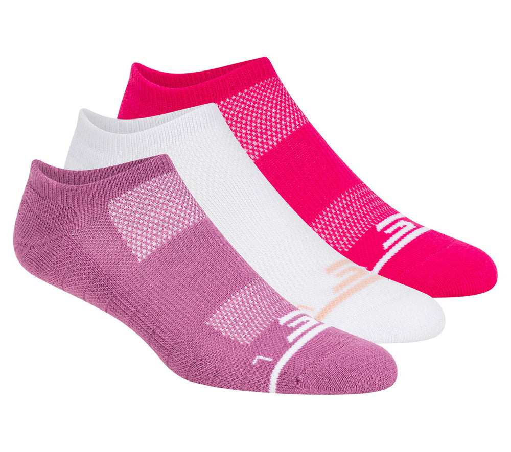 Skechers 3 Pack Women's No Show Premium Basic Socks - Women|Clothing