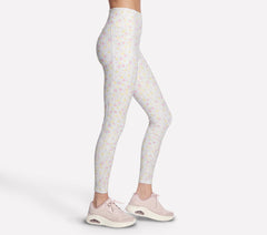 Skechers GO WALK Rib Floral Full Length High-Waisted Legging - Women