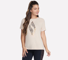 Skechers Diamond Cheetah Short Sleeve Tee - Women