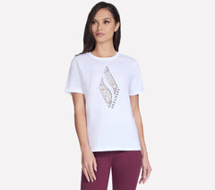 Skechers Floral Diamond Short Sleeve Tee - Women