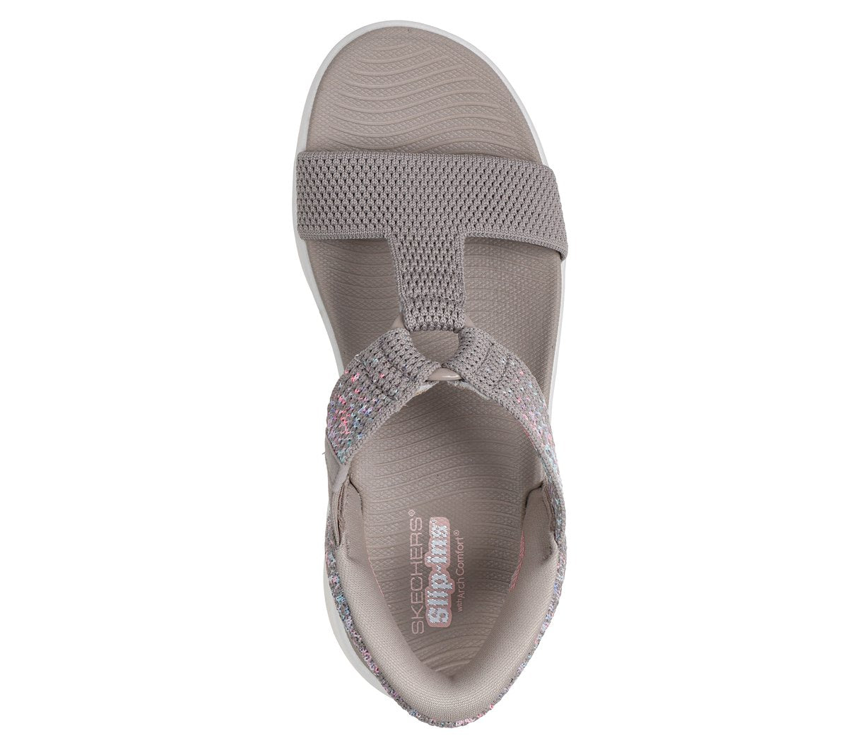 Skechers Slip-ins: GO WALK Massage Fit Sandal - Confetti Sky - Women