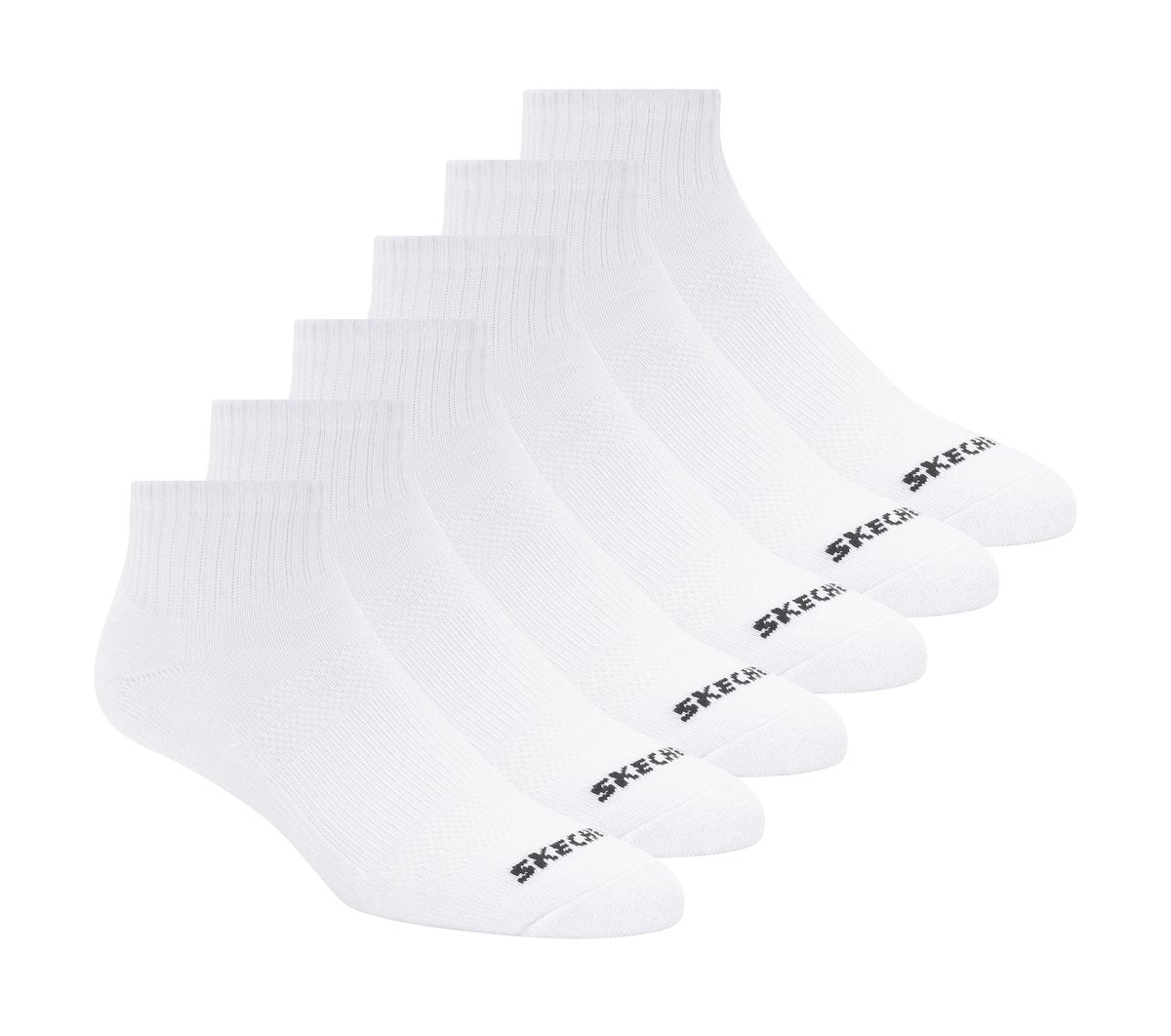 Skechers 6 Pack Core Quarter Medium Socks - Women|Clothing