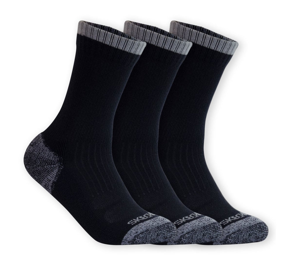 Skechers 3 Pack Half Terry Work Crew Socks - Women|Men|Clothing