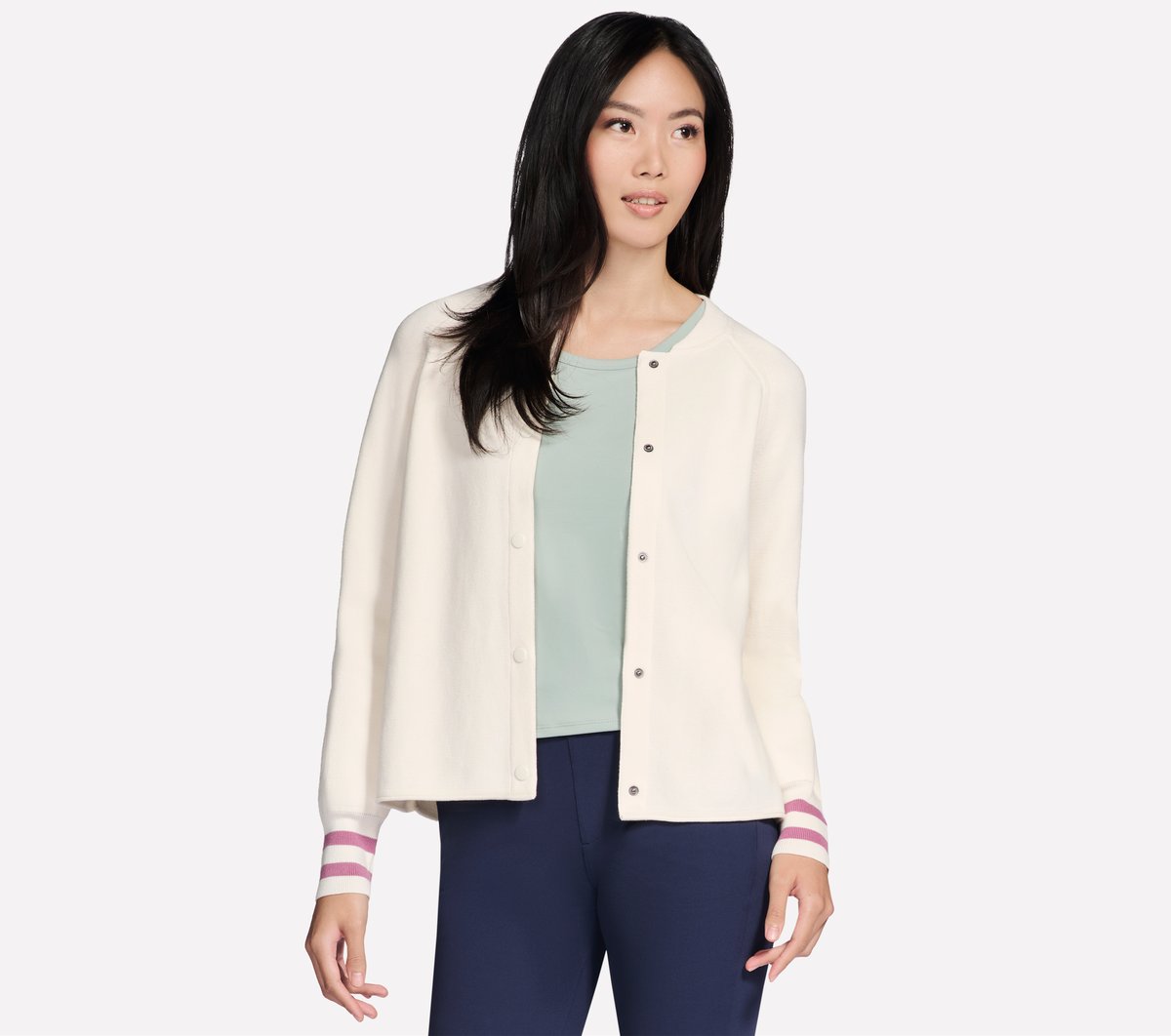 Skechers GO WALK Reflection Sweater Bomber - Women