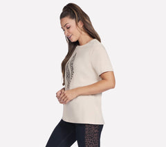 Skechers Diamond Cheetah Short Sleeve Tee - Women