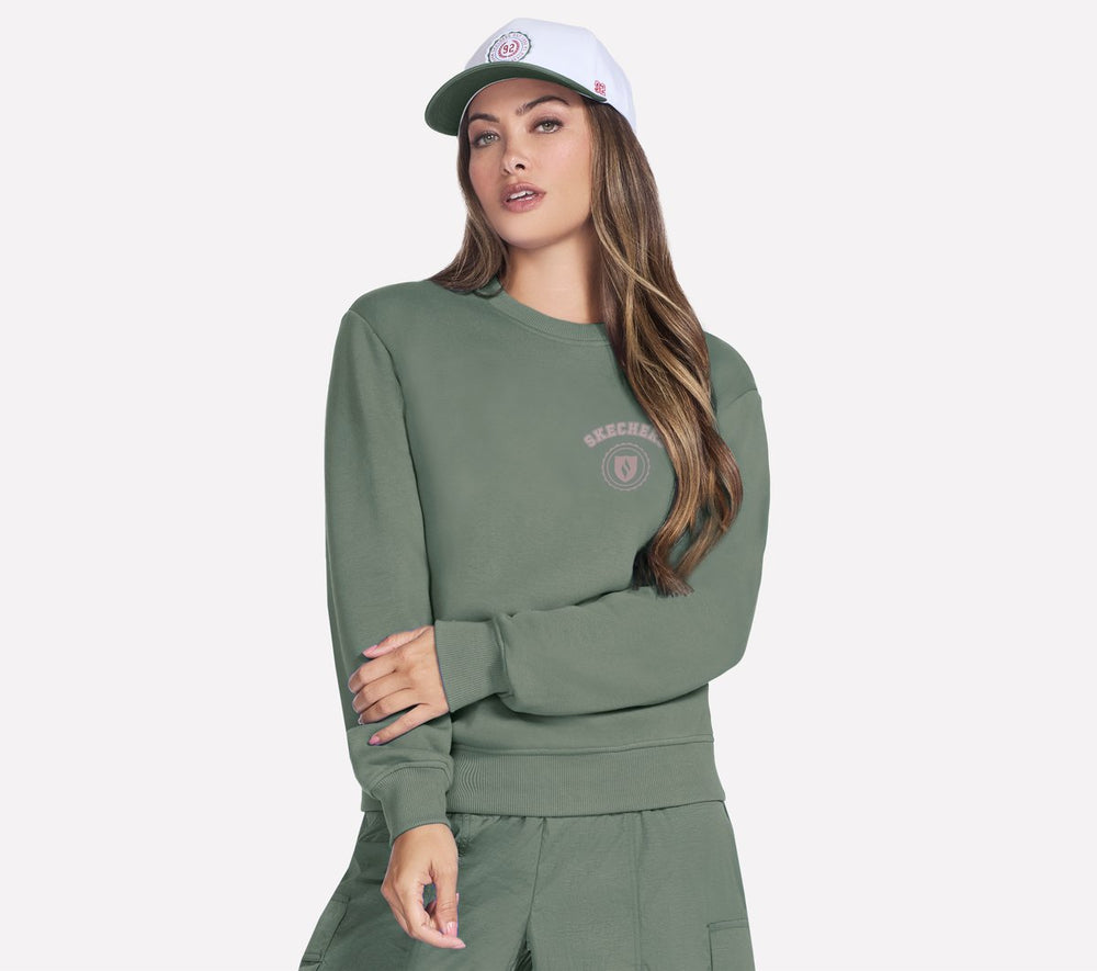 Skechers Collegiate Crest Crewneck - Women
