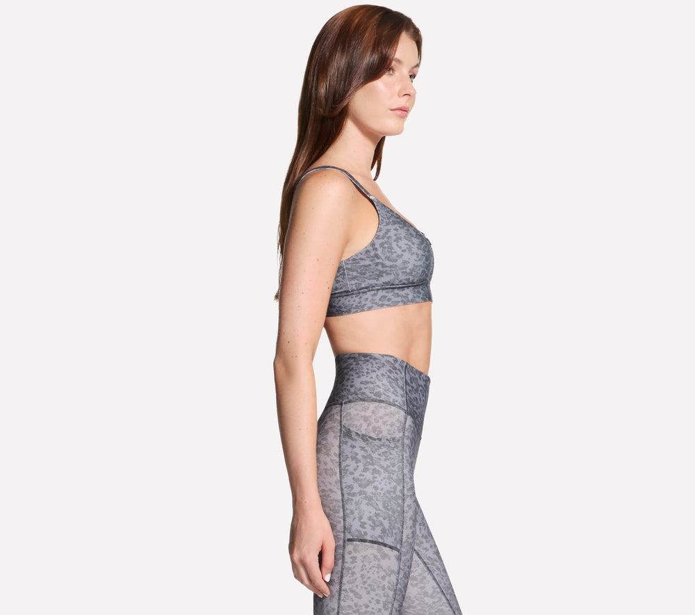 Skechers GO WALK Evolution Printed Zip Front Bra - Women