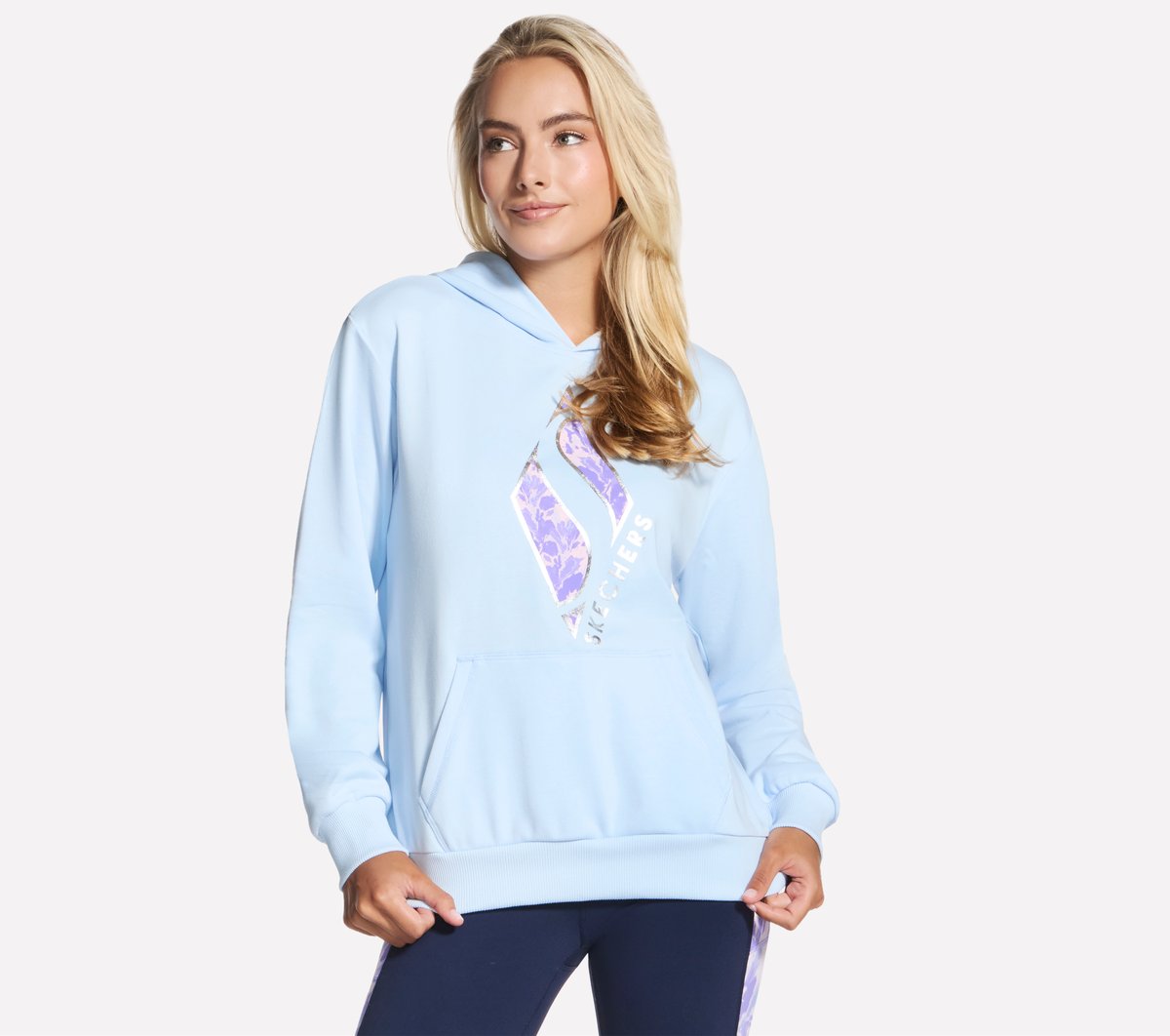 Skechers Floral Diamond Pullover Hoodie - Women