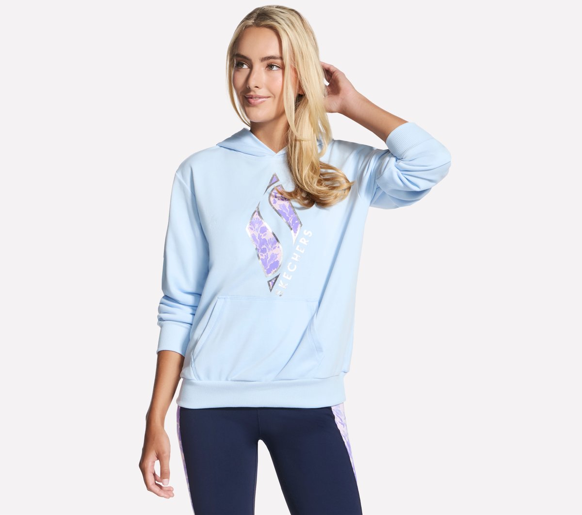 Skechers Floral Diamond Pullover Hoodie - Women
