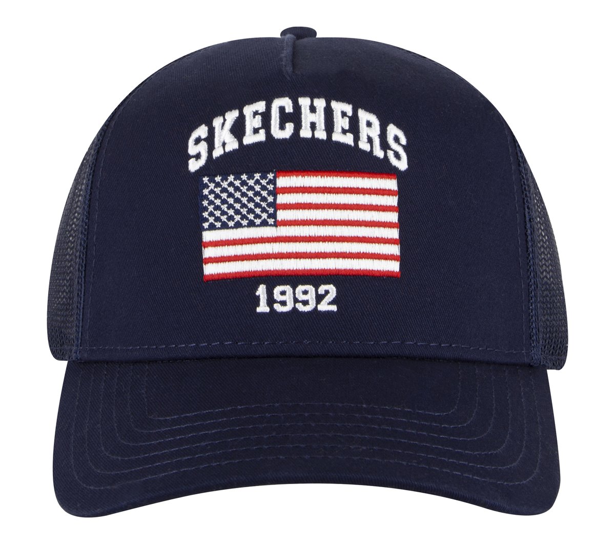 Skechers Accessories USA Flag Trucker Hat - Women|Men|Clothing