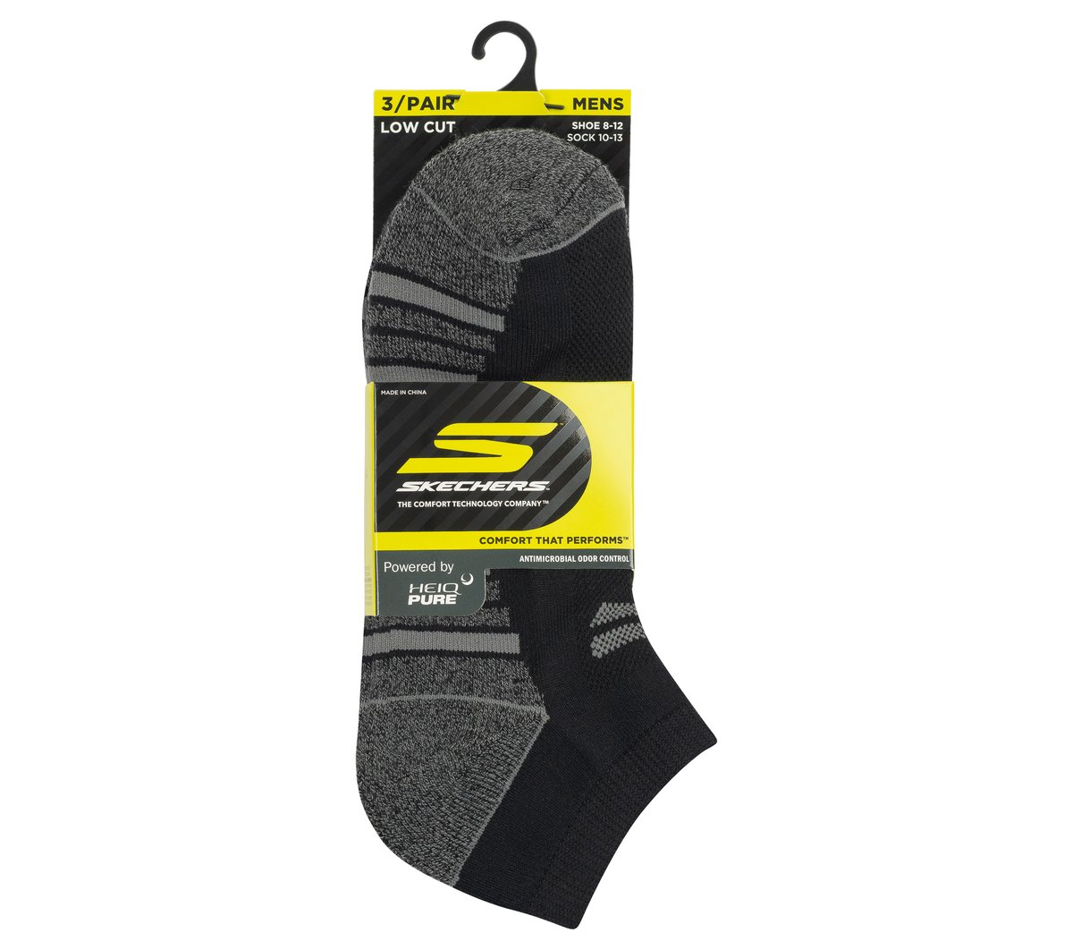 Skechers 3 Pack Men's Half Terry Low Cut Socks - Men|Clothing