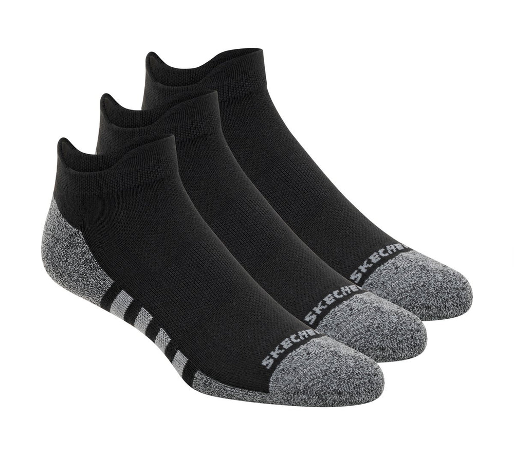 Skechers Lowcut Heel Tab Work Socks - 3 Pack - Men|Clothing
