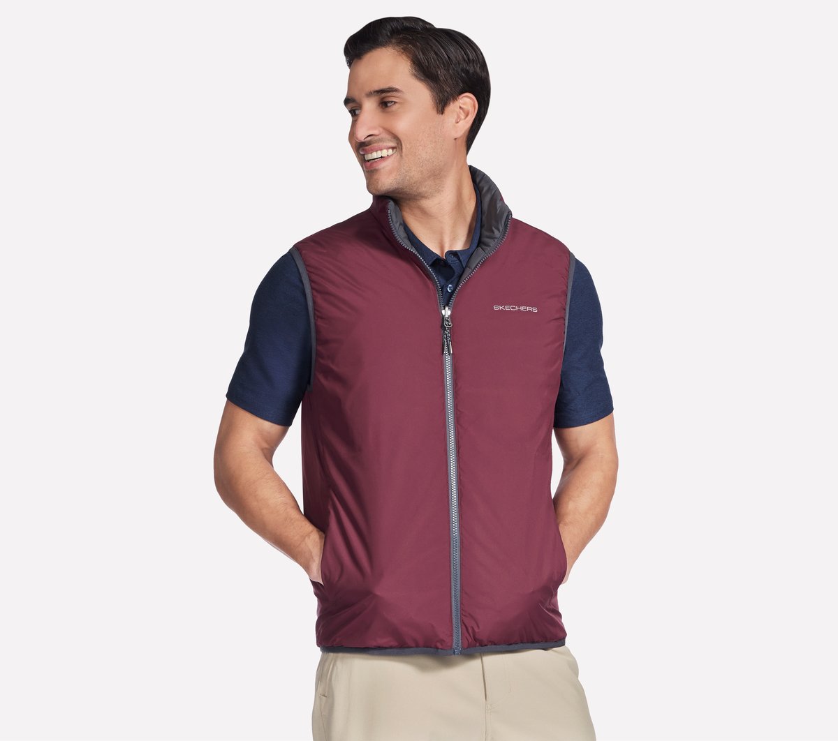 Skechers GO SHIELD Cozy Fit Altitude Reversible Vest - Men
