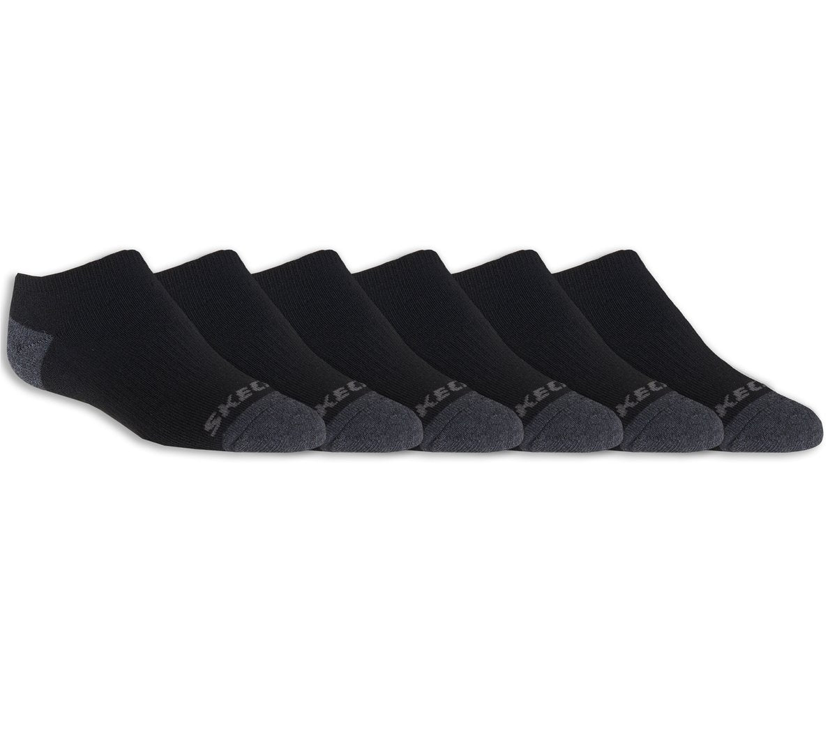 Skechers 6 Pack Boys' No Show Socks - Kids|Clothing