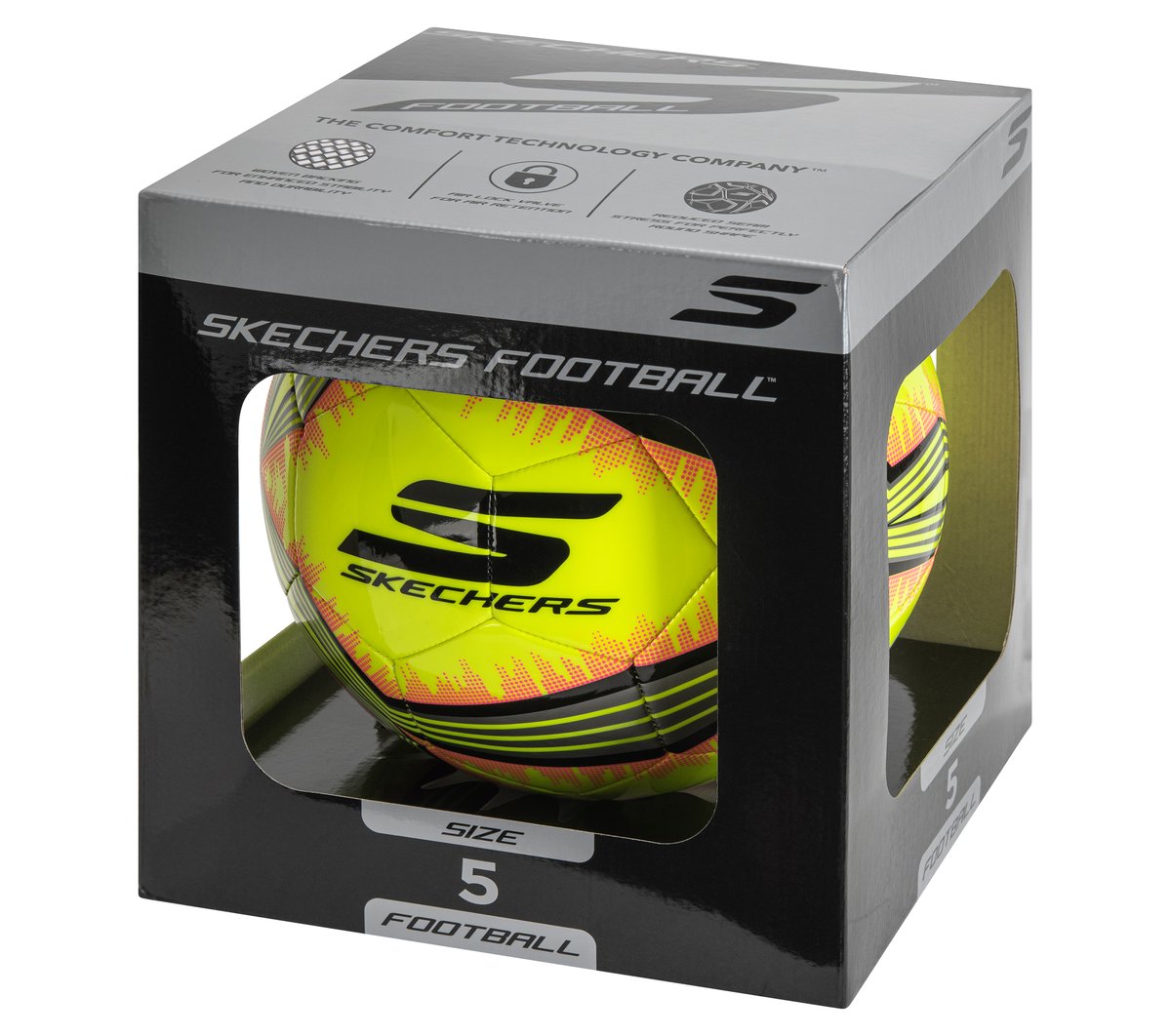Skechers Hex Multi Mini Stripe Size 5 Soccer Ball - Clothing