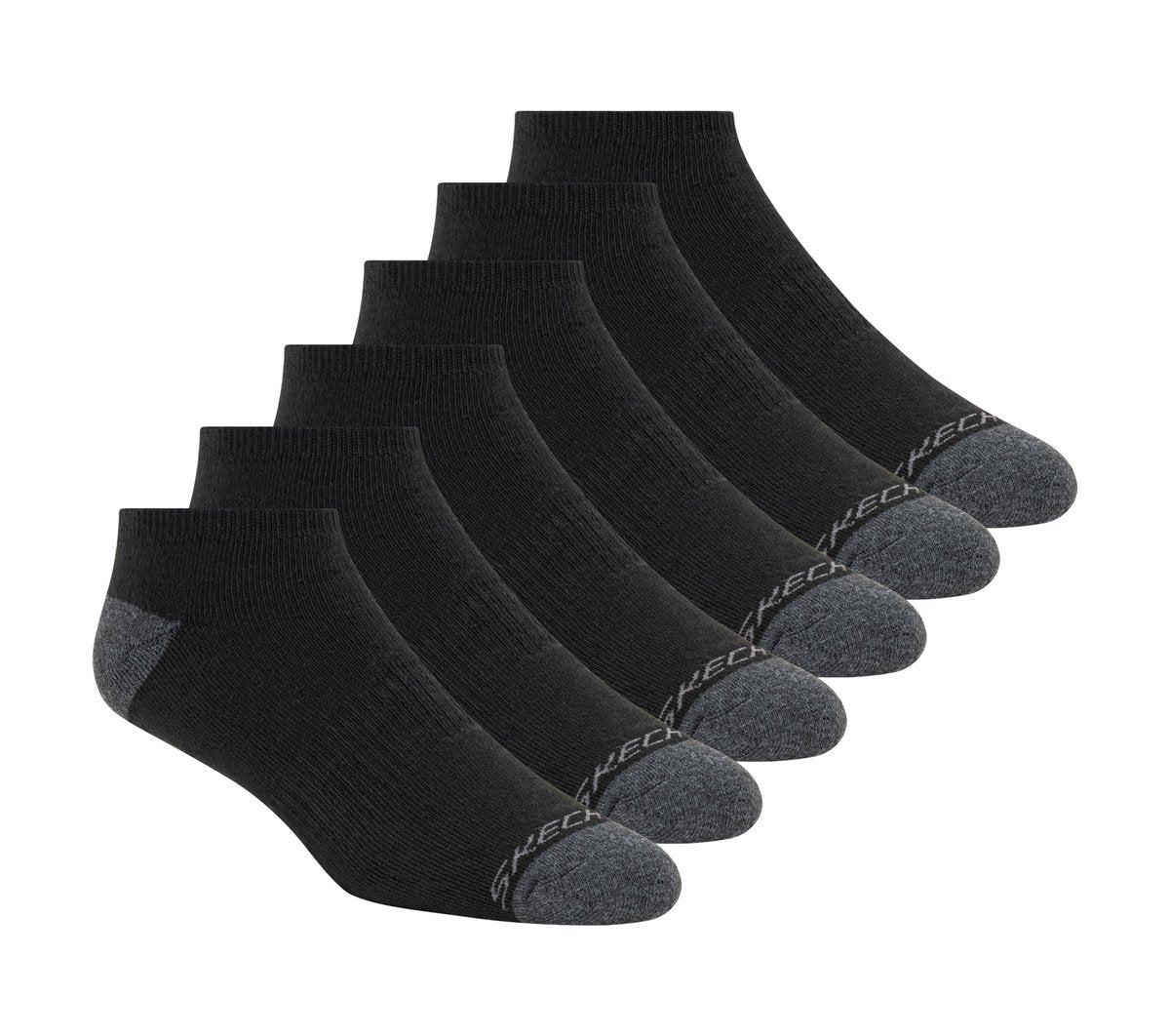 Skechers 6 Pack Walking Low Cut Socks - Clothing