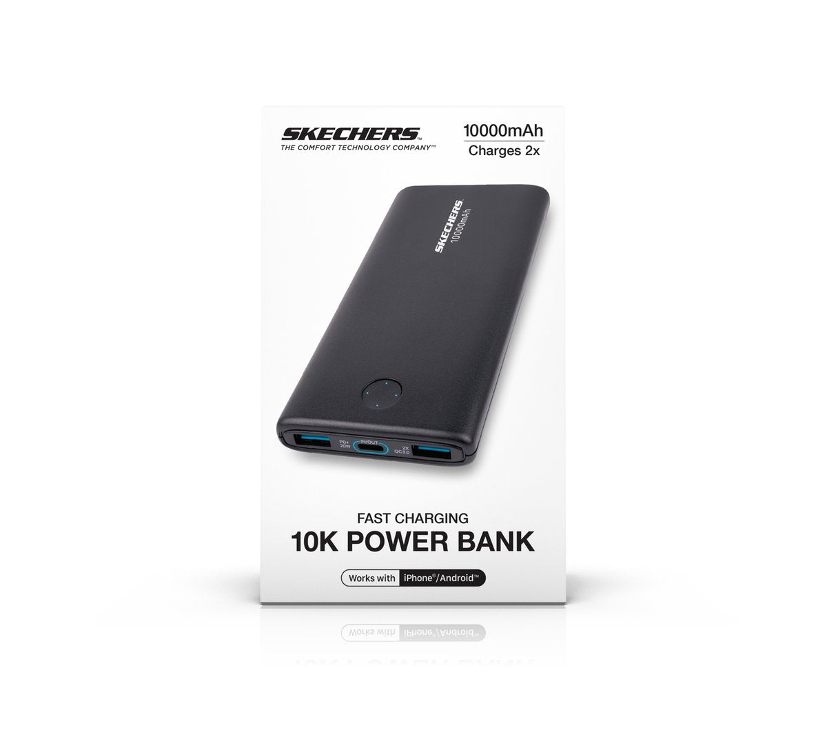 Skechers 10k 20W USB-C Portable Power Bank Charger - Clothing